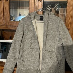 Figs Women's Gray Zip-Up Hoodie